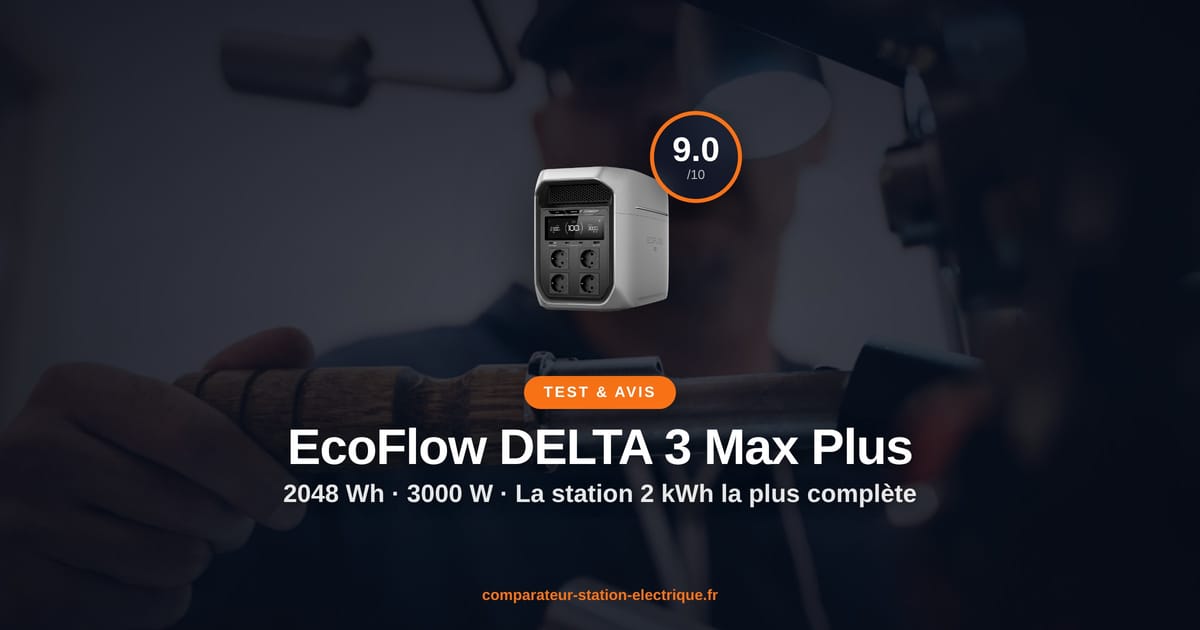 EcoFlow DELTA 3 Max Plus — test et avis 2026
