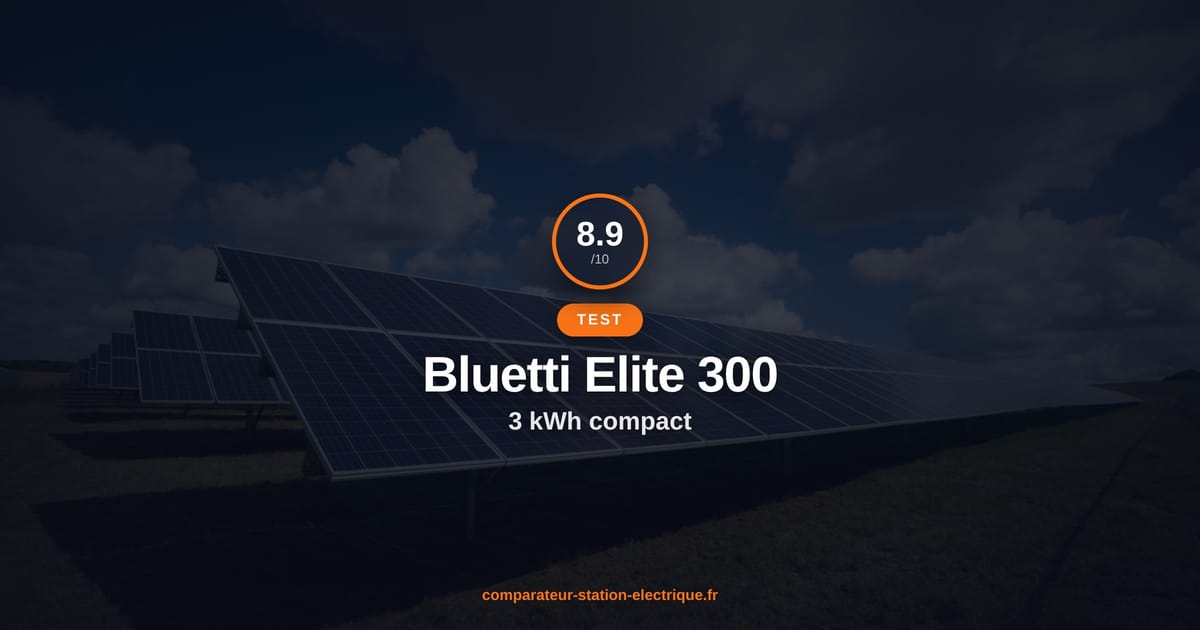 Bluetti Elite 300 : 3 kWh dans le Format le Plus Compact du Marche