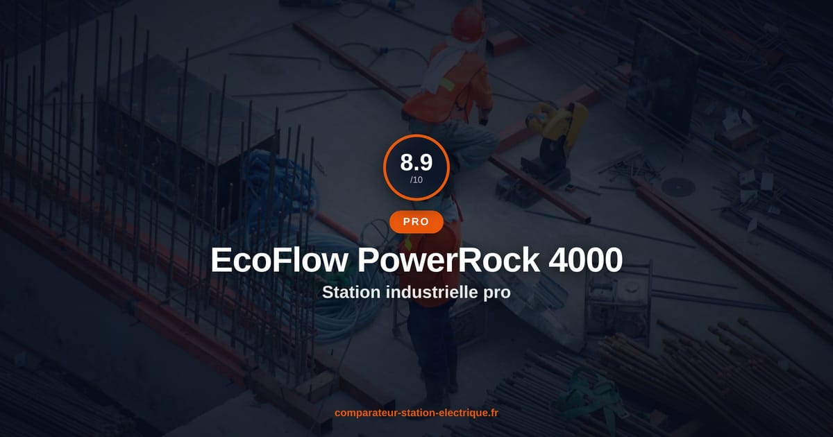 EcoFlow PowerRock 4000 : La Station Industrielle pour Professionnels