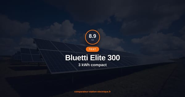 Bluetti Elite 300 : 3 kWh dans le Format le Plus Compact du Marche