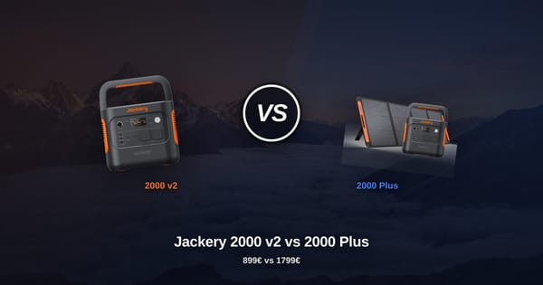 Jackery Explorer 2000 v2 vs Explorer 2000 Plus : Laquelle Choisir en 2026 ?
